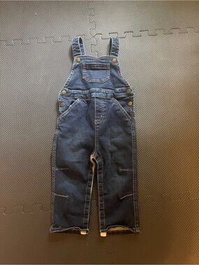 Hanna Andersson EUC Dark Wash Denim Overalls - 2T